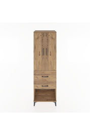 Hyperion Dolap Tek Raflı 2 Çekmeceli Tek Askılı 60x44x195 - S59M050V9B