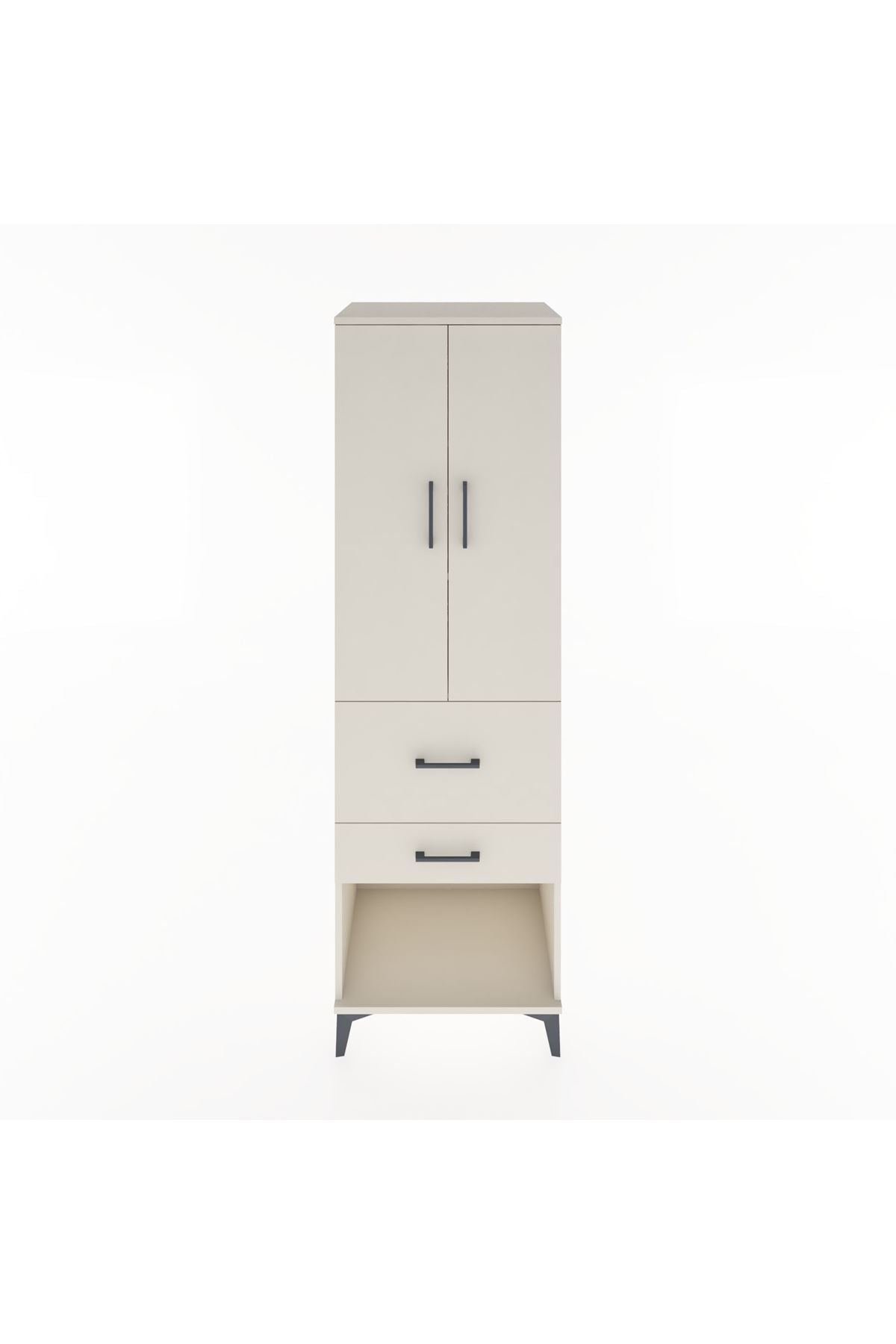 Hyperion Dolap 3 Raflı 2 Çekmeceli 2 Kapaklı 60x44x195 - S59M051V1B