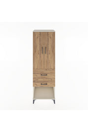 Hyperion Dolap 3 Raflı 2 Çekmeceli 2 Kapaklı 60x44x195 - S59M051V3B