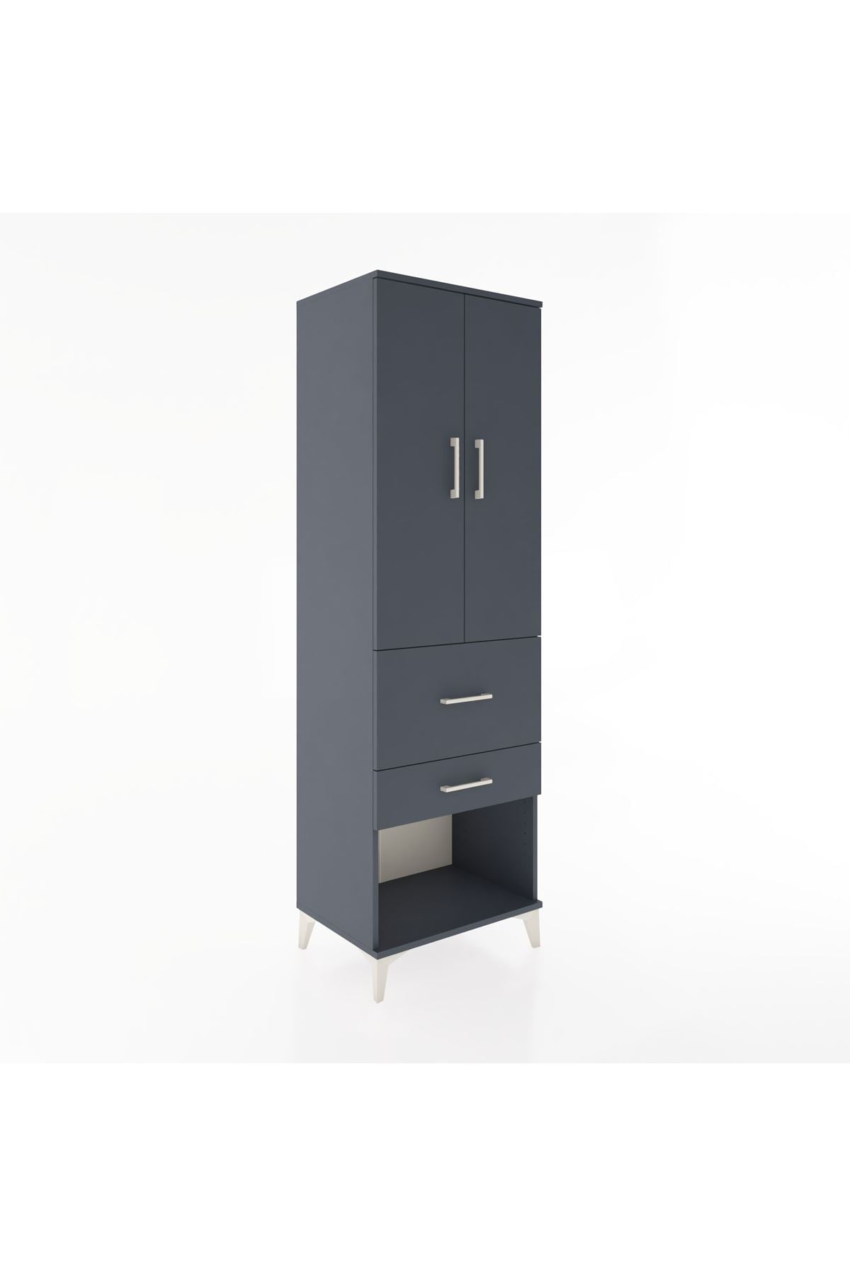 Hyperion Dolap 3 Raflı 2 Çekmeceli 2 Kapaklı 60x44x195 - S59M051V5B