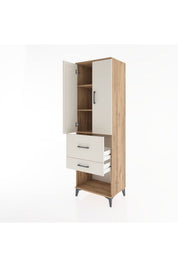 Hyperion Dolap 3 Raflı 2 Çekmeceli 2 Kapaklı 60x44x195 - S59M051V7B