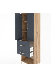 Hyperion Dolap 3 Raflı 2 Çekmeceli 2 Kapaklı 60x44x195 - S59M051V8B
