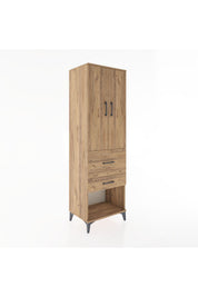 Hyperion Dolap 3 Raflı 2 Çekmeceli 2 Kapaklı 60x44x195 - S59M051V9B