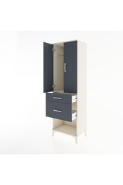 Hyperion Dolap Tek Raflı 2 Çekmeceli Tek Askılı 60x44x195 - S59M052V2B
