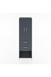 Hyperion Dolap Tek Raflı 2 Çekmeceli Tek Askılı 60x44x195 - S59M052V5B