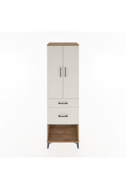 Hyperion Dolap Tek Raflı 2 Çekmeceli Tek Askılı 60x44x195 - S59M052V7B
