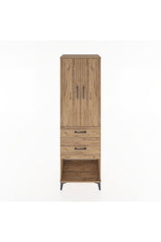 Hyperion Dolap Tek Raflı 2 Çekmeceli Tek Askılı 60x44x195 - S59M052V9B
