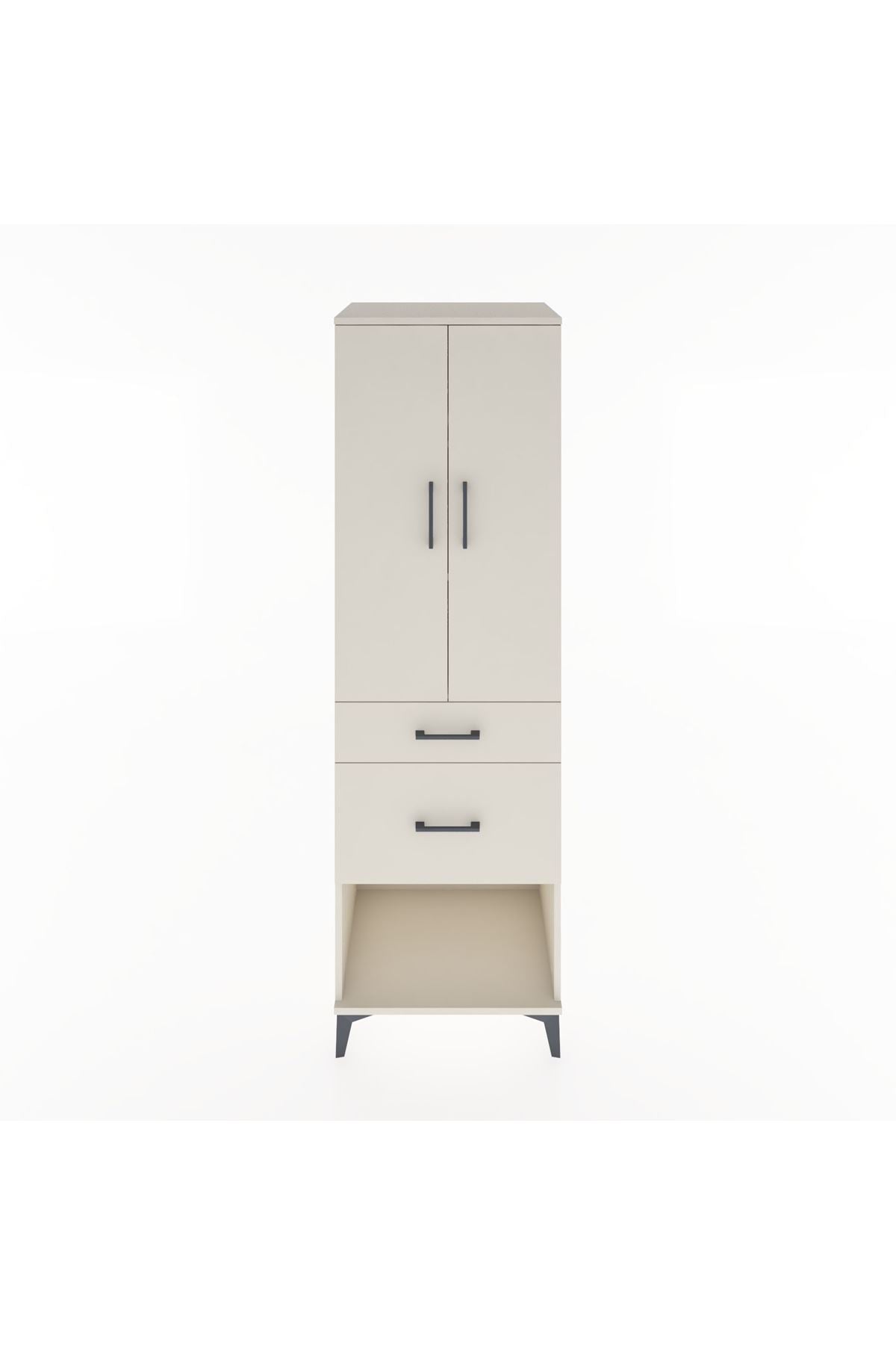 Hyperion Dolap 3 Raflı 2 Çekmeceli 2 Kapaklı 60x44x195 - S59M053V1B