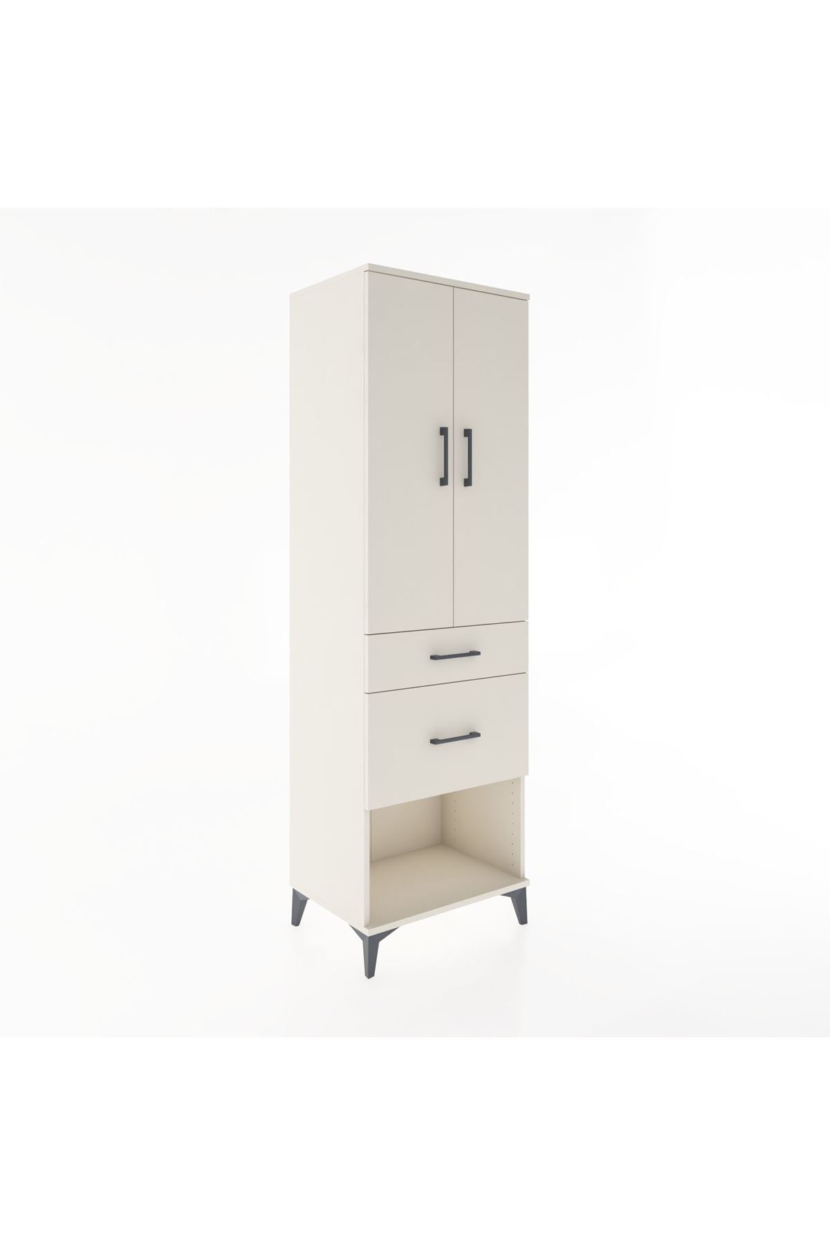 Hyperion Dolap 3 Raflı 2 Çekmeceli 2 Kapaklı 60x44x195 - S59M053V1B