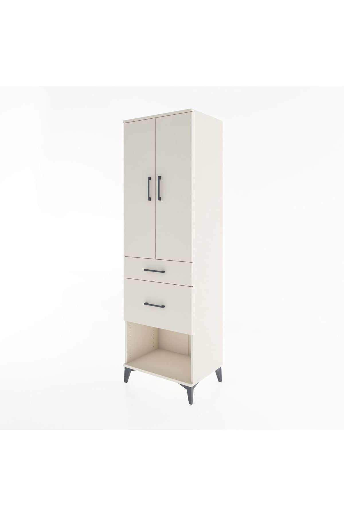 Hyperion Dolap 3 Raflı 2 Çekmeceli 2 Kapaklı 60x44x195 - S59M053V1B