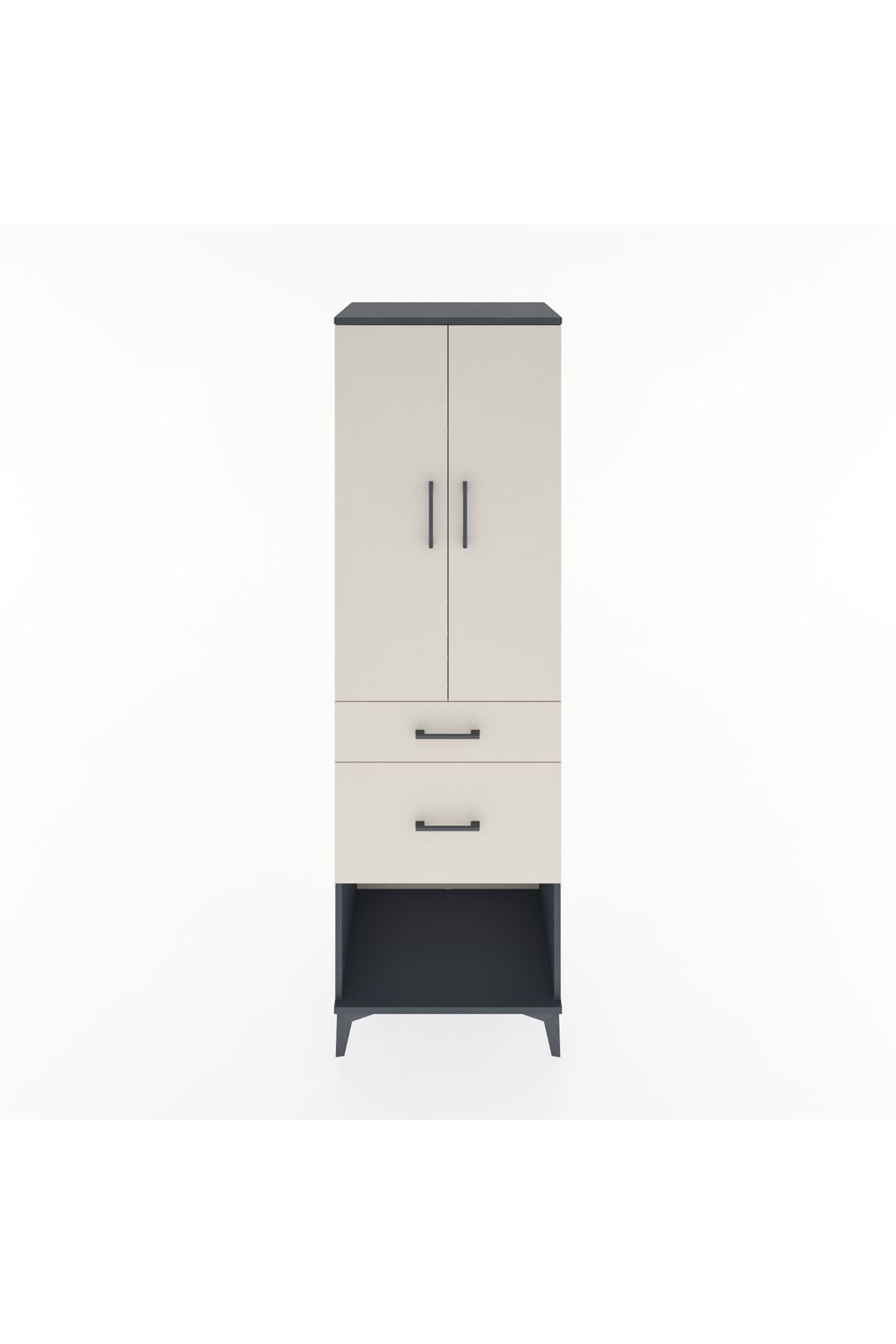 Hyperion Dolap 3 Raflı 2 Çekmeceli 2 Kapaklı 60x44x195 - S59M053V4B