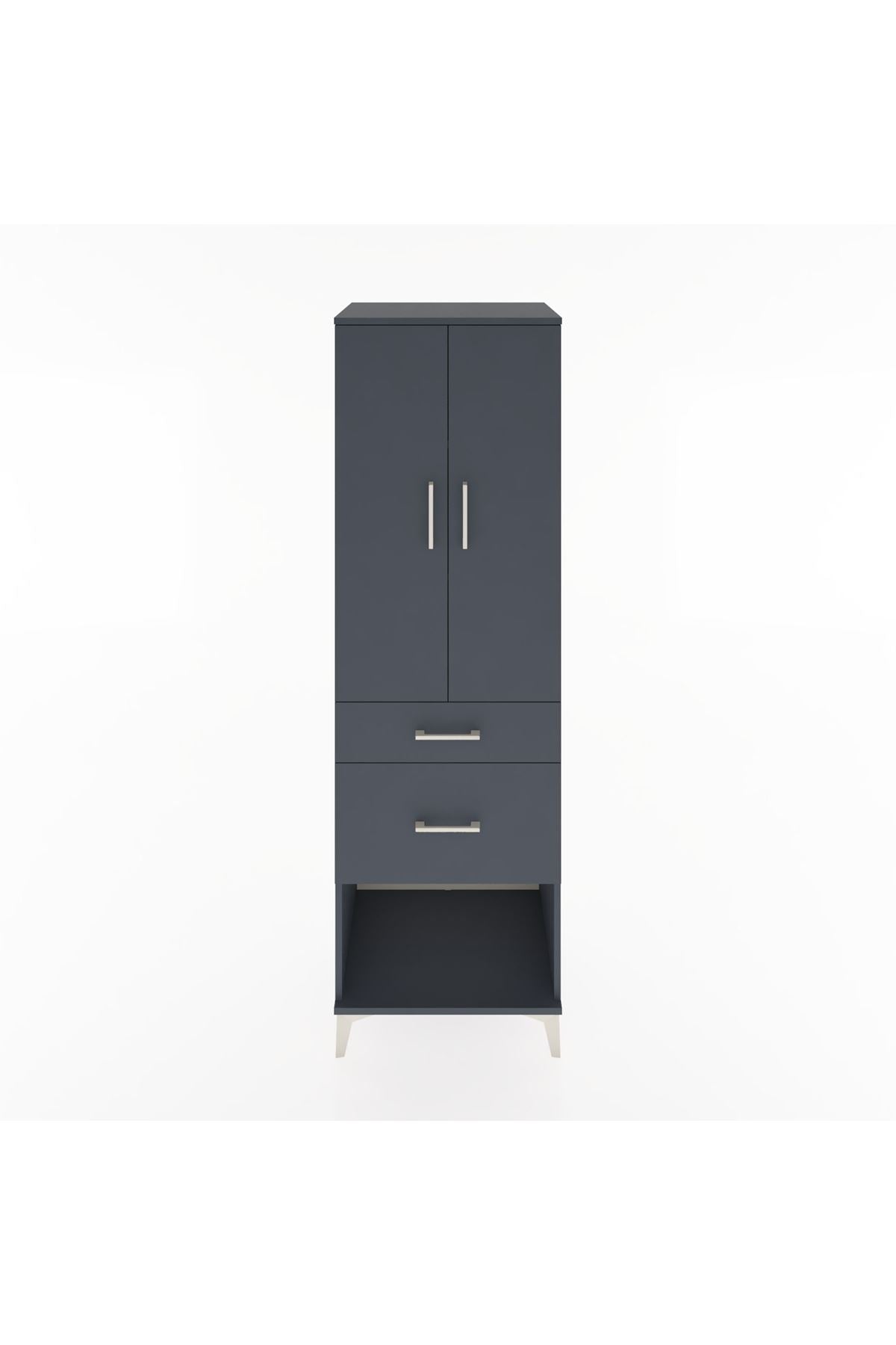Hyperion Dolap 3 Raflı 2 Çekmeceli 2 Kapaklı 60x44x195 - S59M053V5B