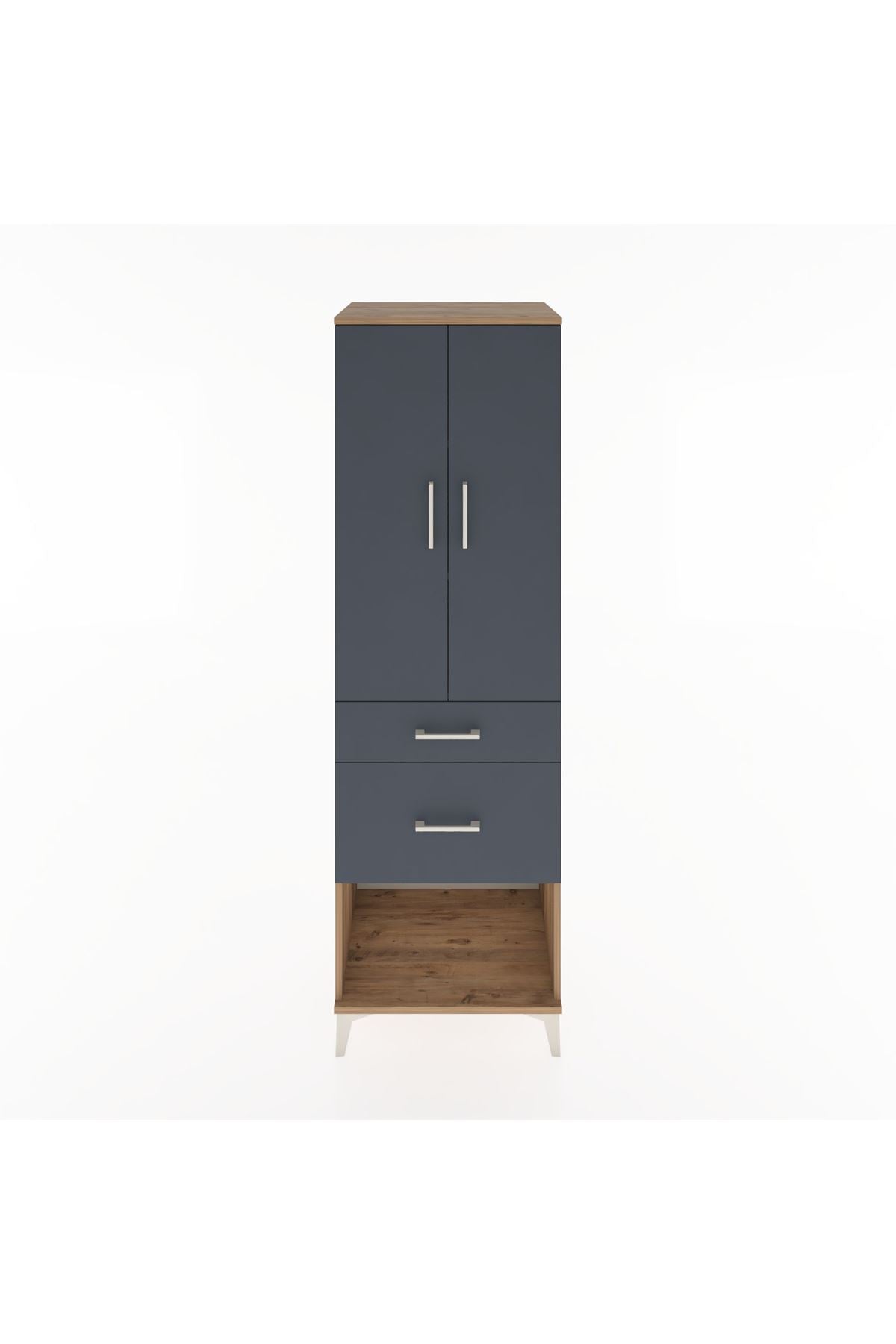 Hyperion Dolap 3 Raflı 2 Çekmeceli 2 Kapaklı 60x44x195 - S59M053V8B