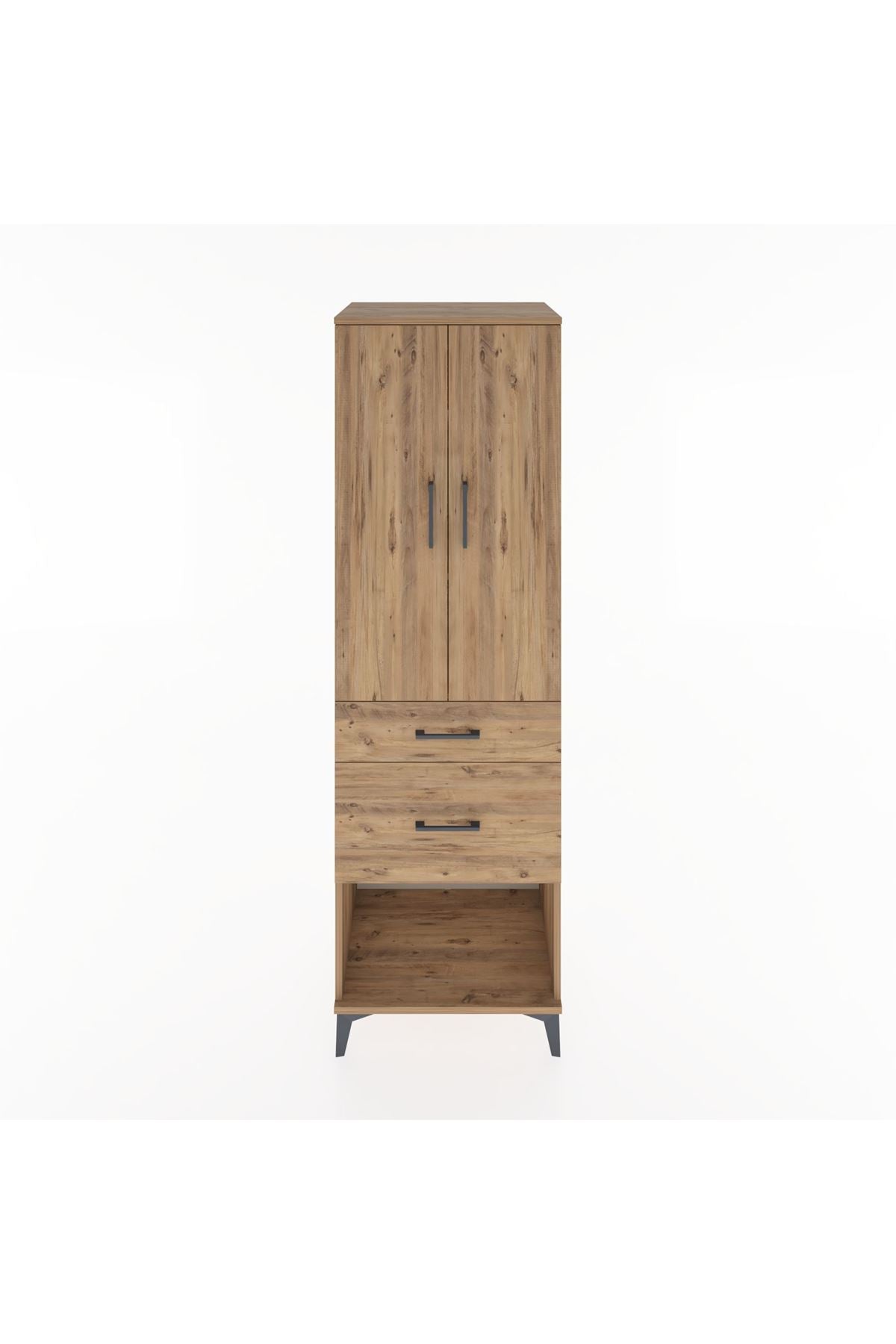 Hyperion Dolap 3 Raflı 2 Çekmeceli 2 Kapaklı 60x44x195 - S59M053V9B
