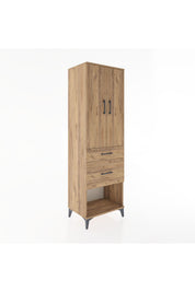Hyperion Dolap 3 Raflı 2 Çekmeceli 2 Kapaklı 60x44x195 - S59M053V9B