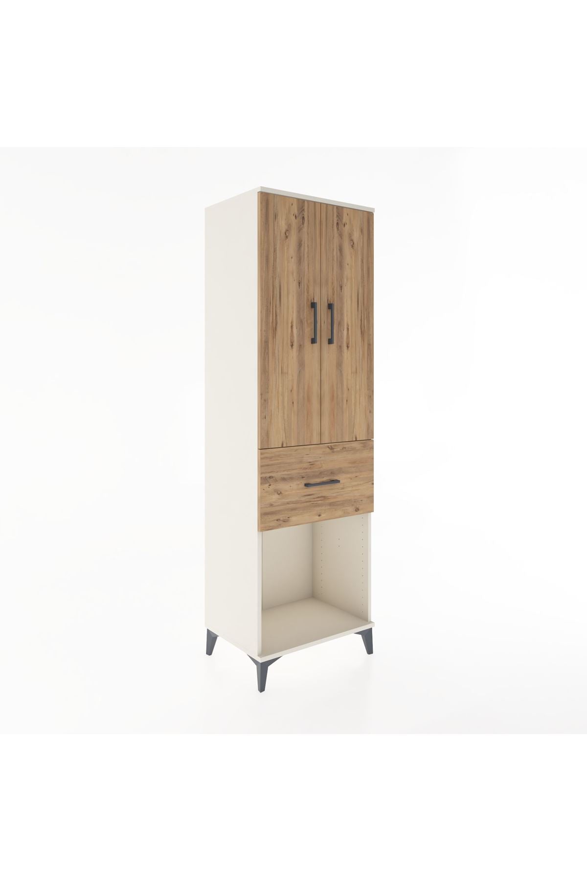 Hyperion Dolap Tek Raflı Tek Çekmeceli Tek Askılı 60x44x195 - S59M054V3B