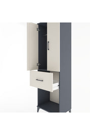 Hyperion Dolap Tek Raflı Tek Çekmeceli Tek Askılı 60x44x195 - S59M054V4B