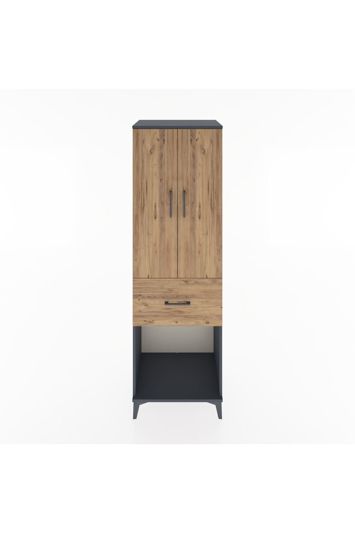 Hyperion Dolap Tek Raflı Tek Çekmeceli Tek Askılı 60x44x195 - S59M054V6B