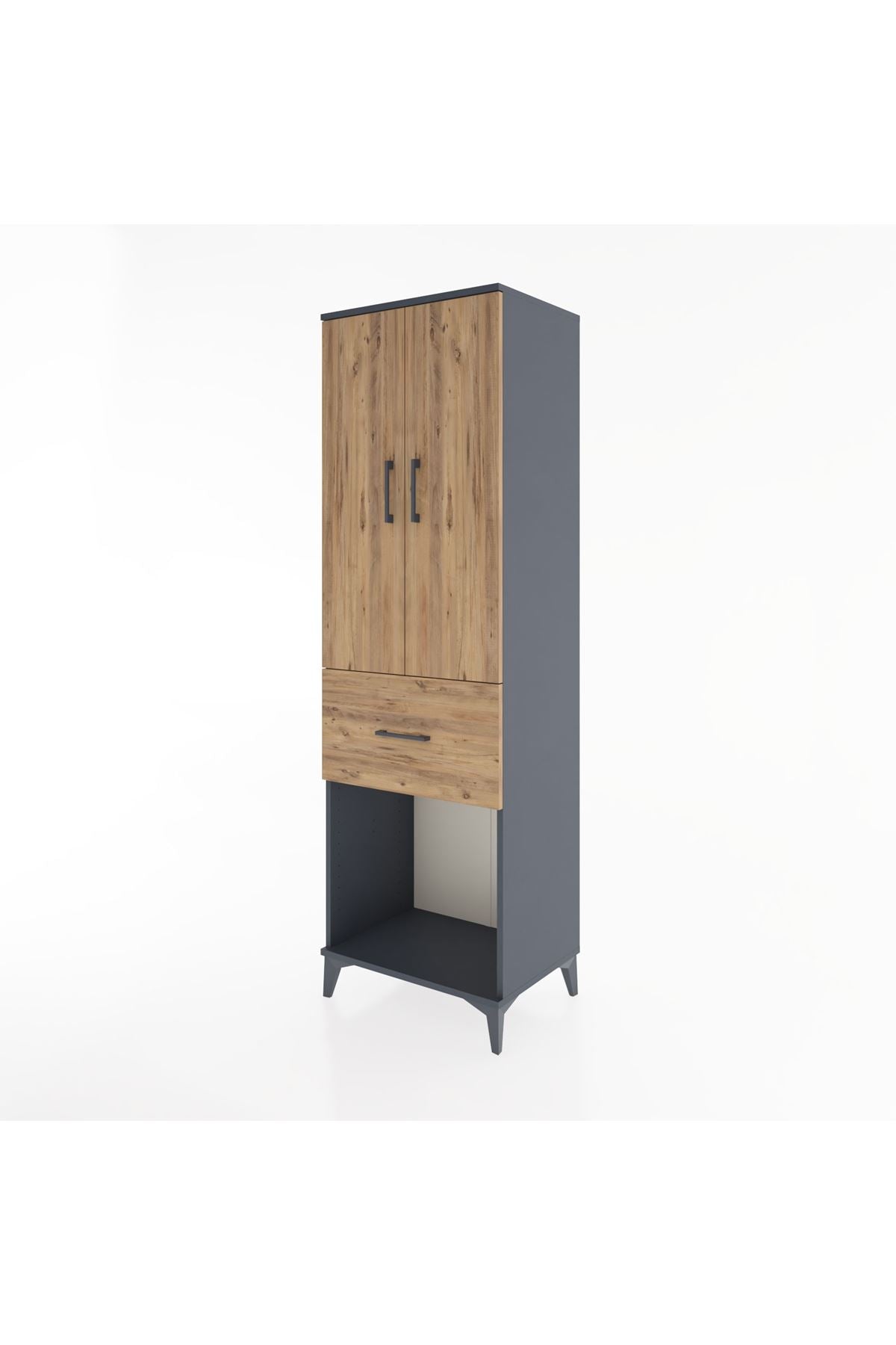 Hyperion Dolap Tek Raflı Tek Çekmeceli Tek Askılı 60x44x195 - S59M054V6B