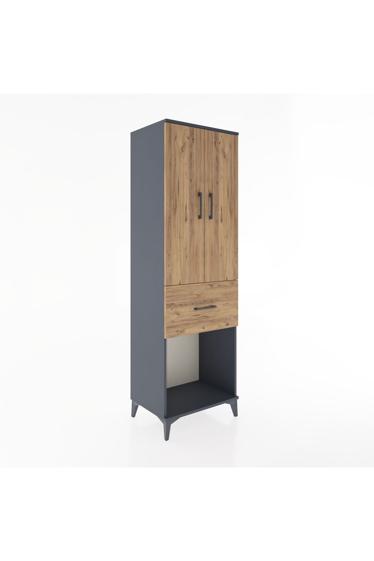 Hyperion Dolap Tek Raflı Tek Çekmeceli Tek Askılı 60x44x195 - S59M054V6B