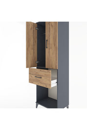 Hyperion Dolap Tek Raflı Tek Çekmeceli Tek Askılı 60x44x195 - S59M054V6B