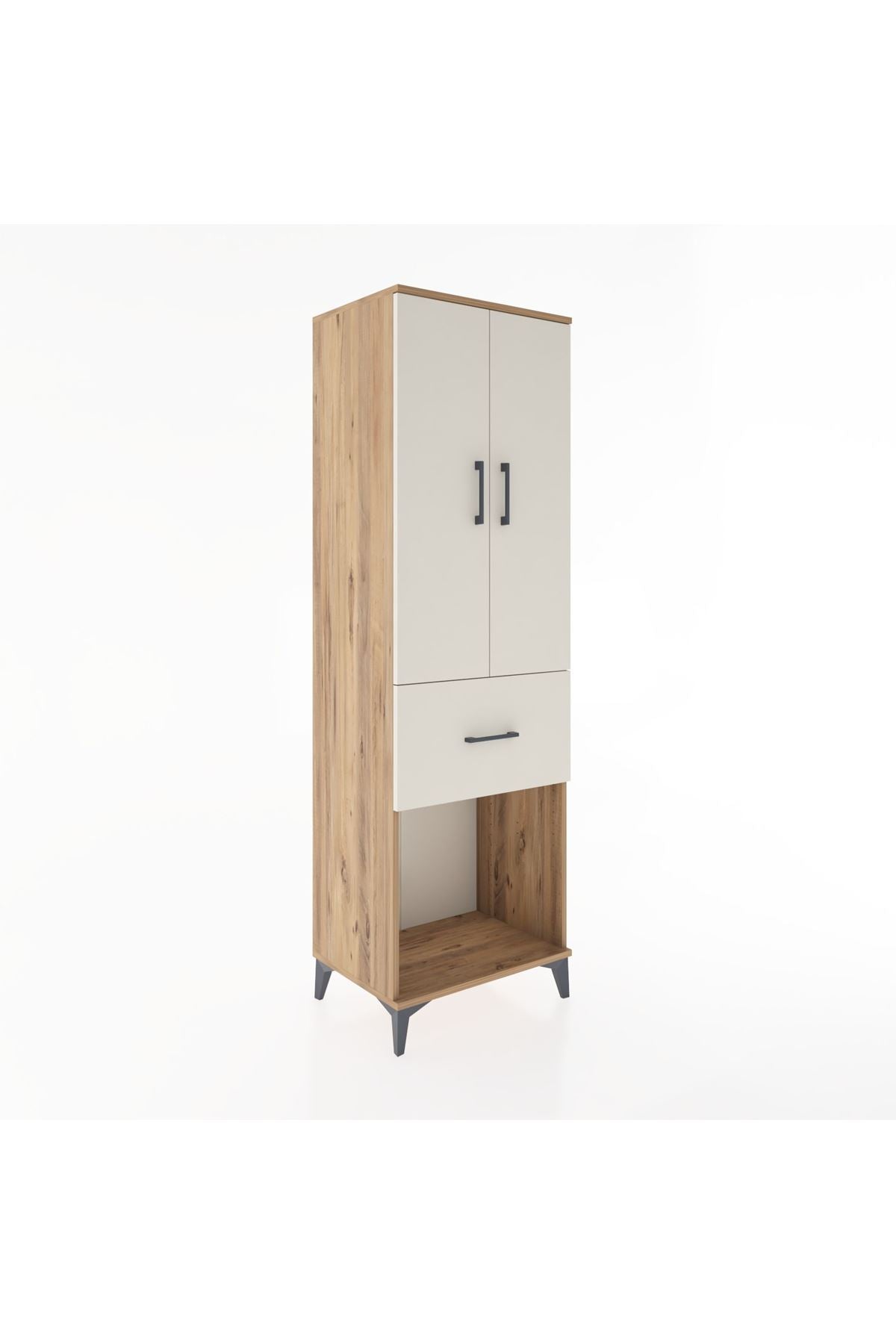 Hyperion Dolap Tek Raflı Tek Çekmeceli Tek Askılı 60x44x195 - S59M054V7B