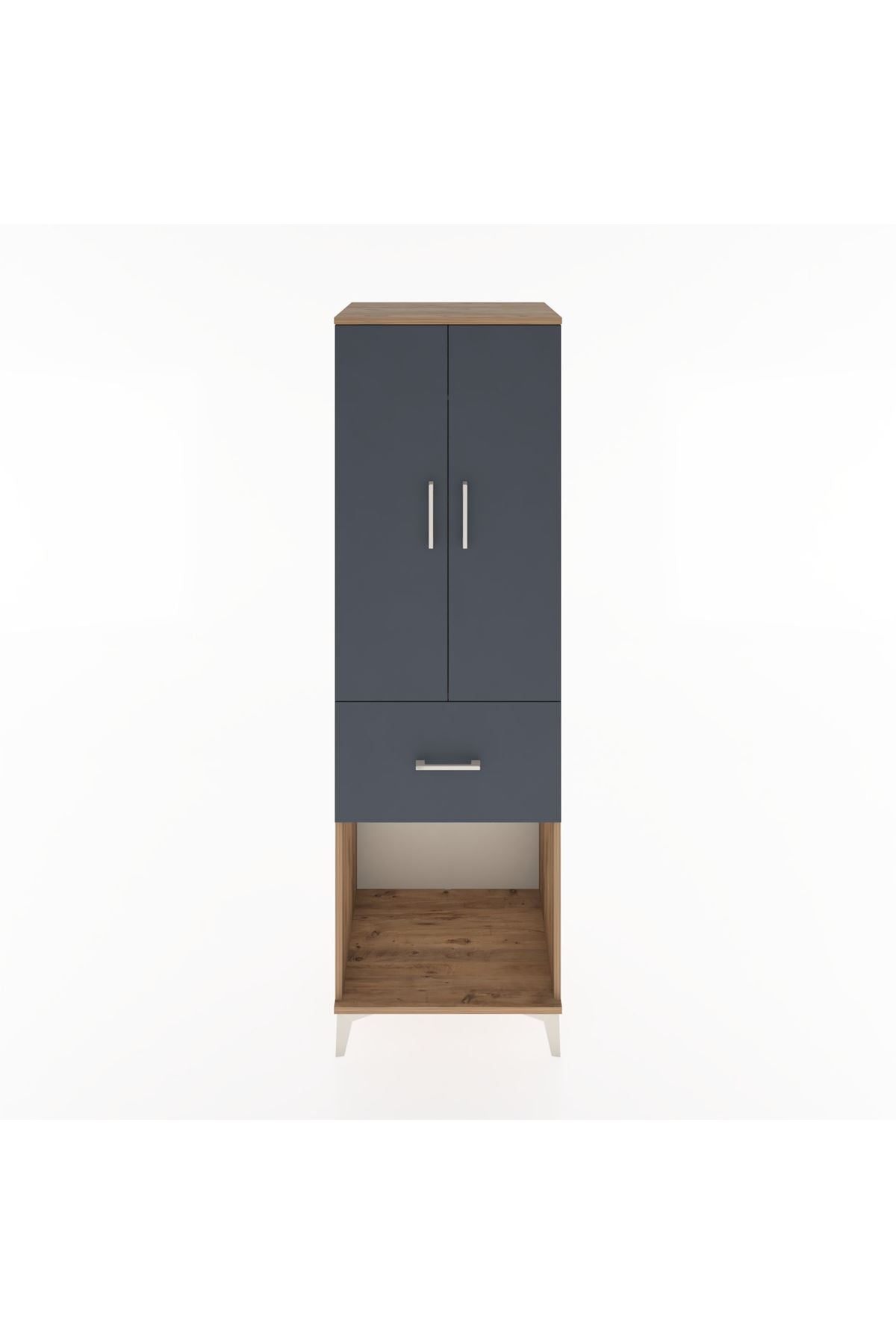 Hyperion Dolap Tek Raflı Tek Çekmeceli Tek Askılı 60x44x195 - S59M054V8B
