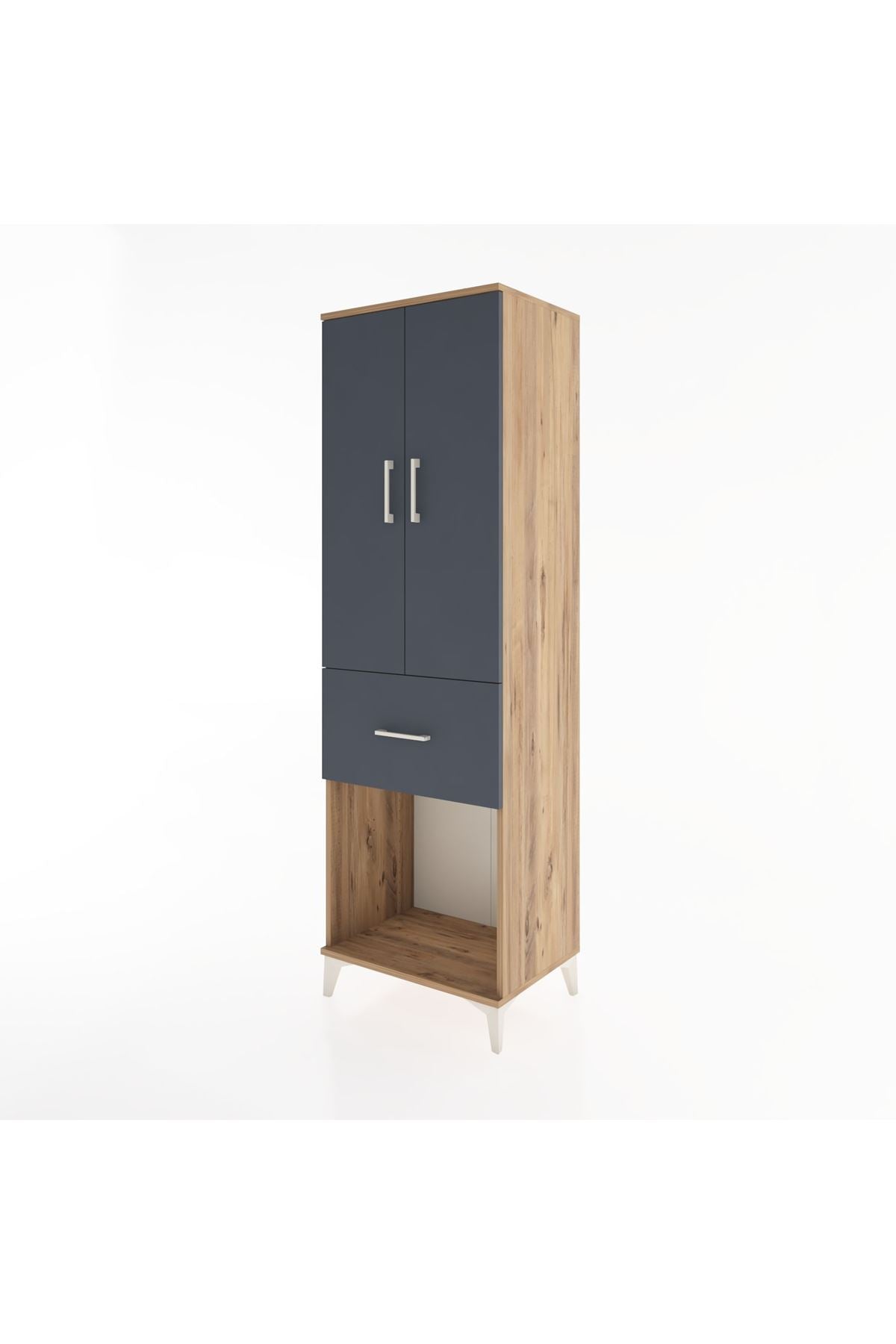 Hyperion Dolap Tek Raflı Tek Çekmeceli Tek Askılı 60x44x195 - S59M054V8B