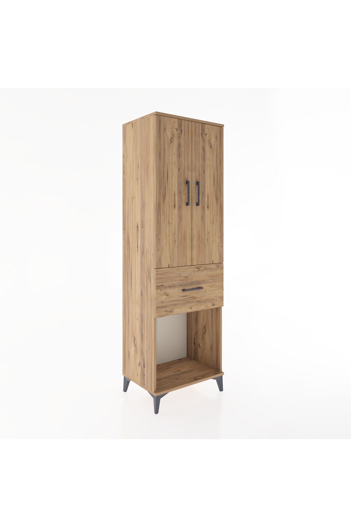 Hyperion Dolap Tek Raflı Tek Çekmeceli Tek Askılı 60x44x195 - S59M054V9B