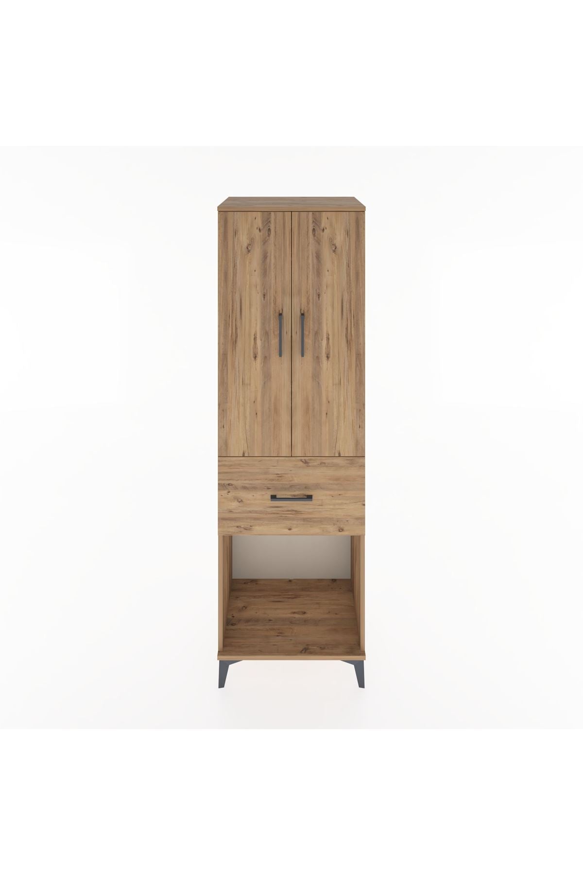 Hyperion Dolap Tek Raflı Tek Çekmeceli Tek Askılı 60x44x195 - S59M054V9B