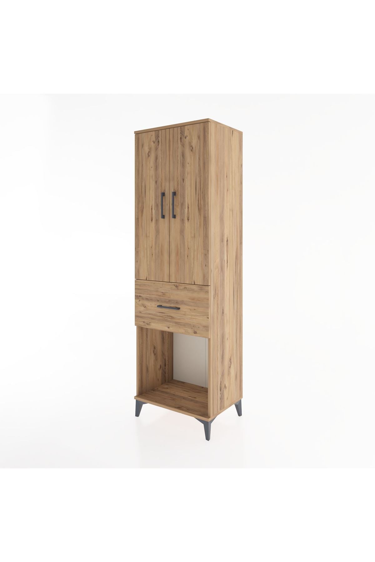 Hyperion Dolap Tek Raflı Tek Çekmeceli Tek Askılı 60x44x195 - S59M054V9B