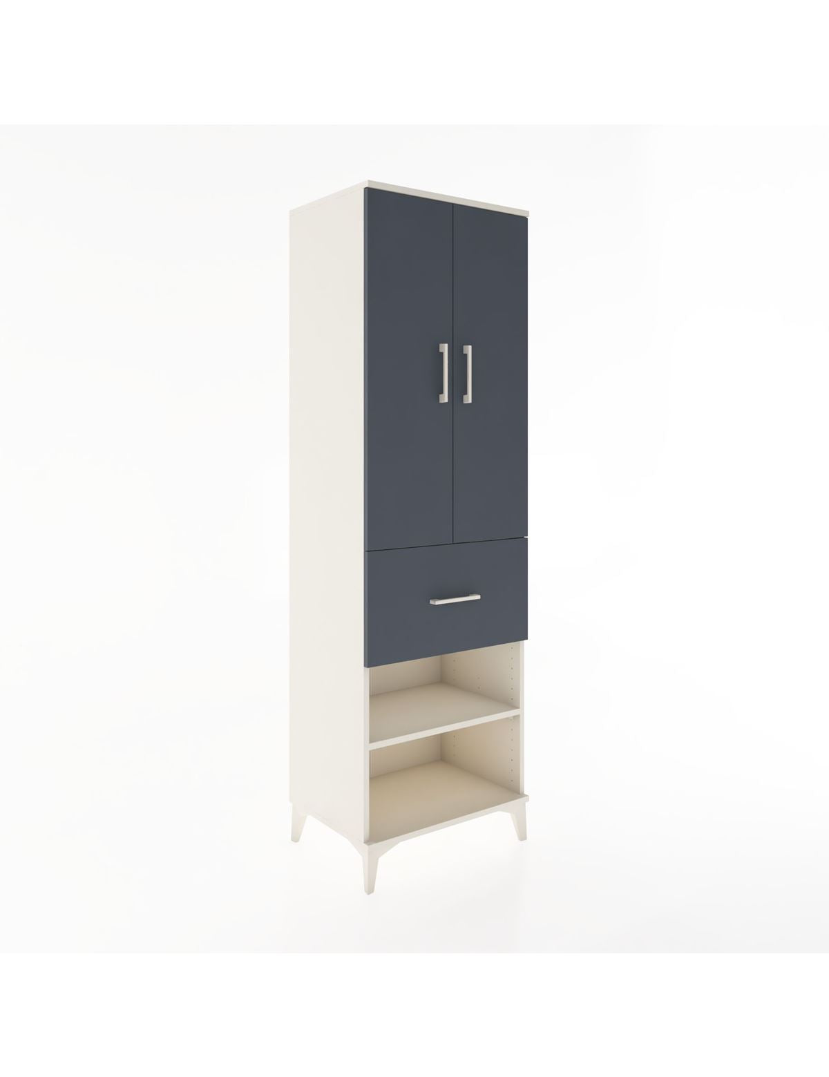 Hyperion Dolap 4 Raflı Tek Çekmeceli 2 Kapaklı 60x44x195 - S59M055V2B
