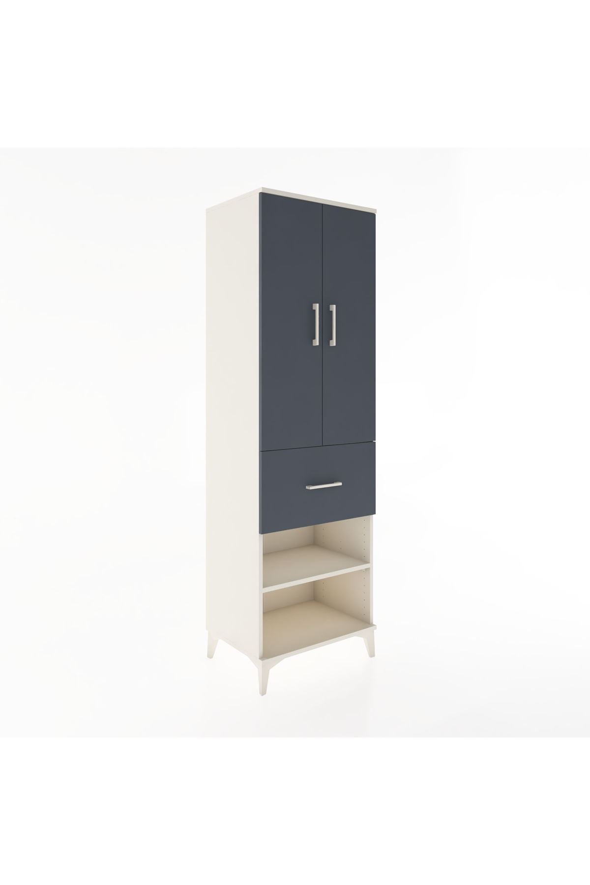 Hyperion Dolap 4 Raflı Tek Çekmeceli 2 Kapaklı 60x44x195 - S59M055V2B