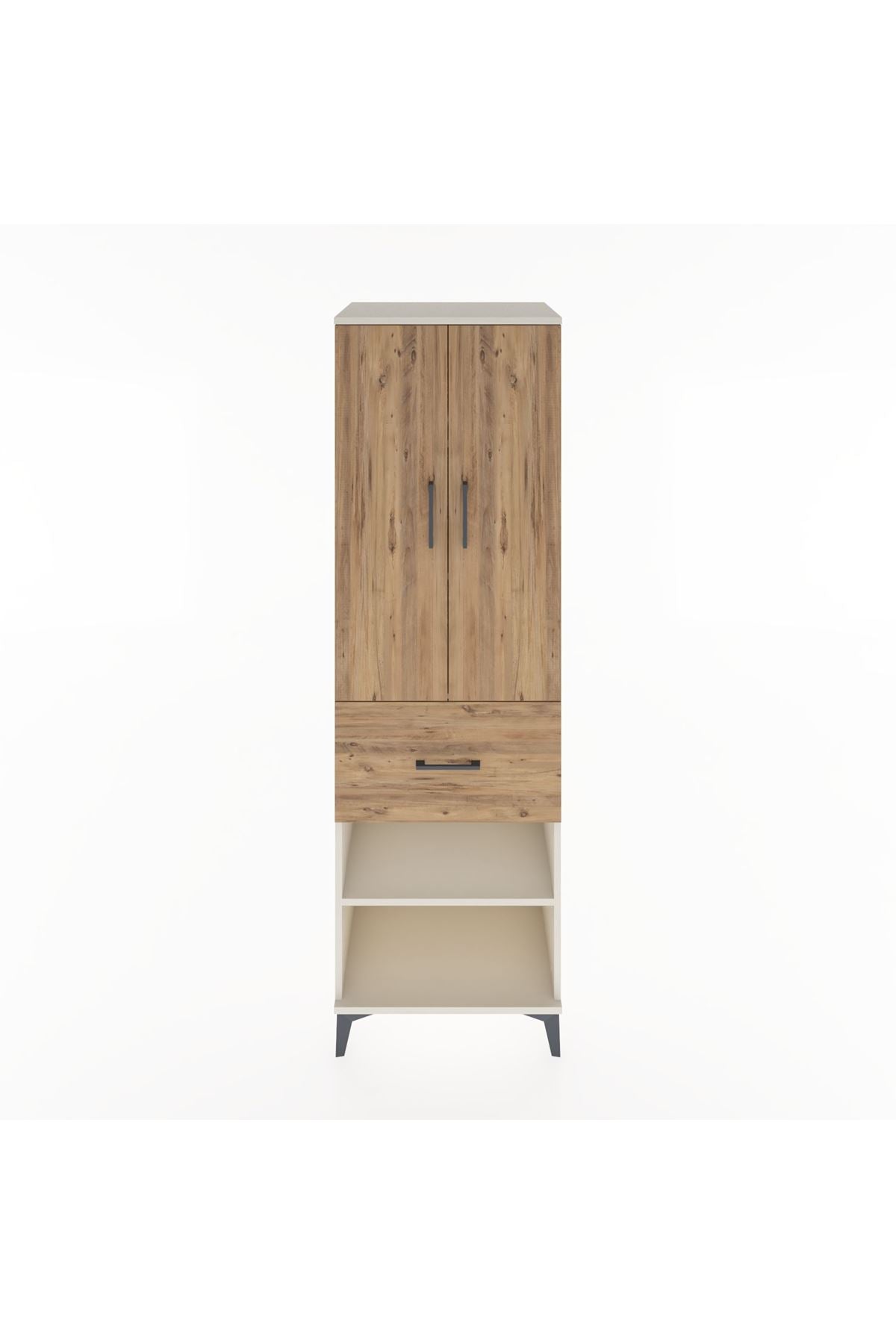 Hyperion Dolap 4 Raflı Tek Çekmeceli 2 Kapaklı 60x44x195 - S59M055V3B