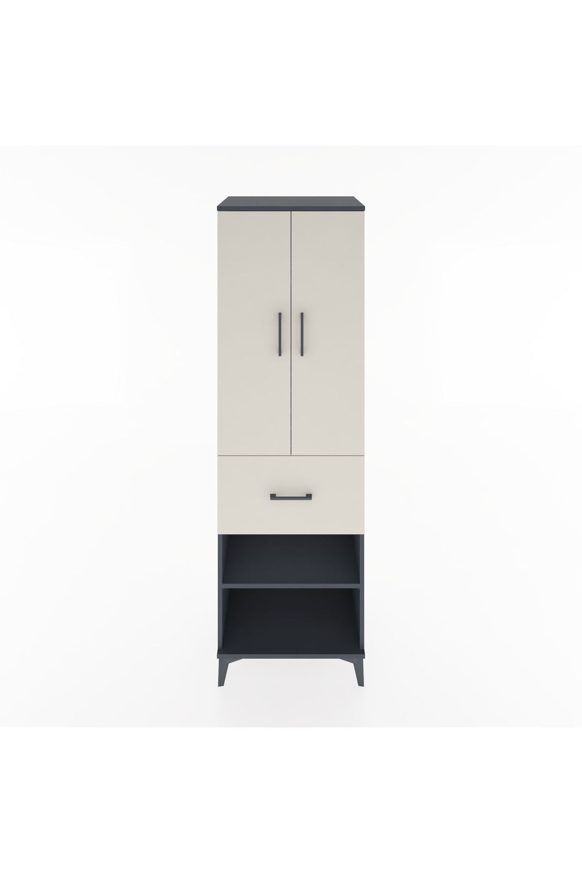 Hyperion Dolap 4 Raflı Tek Çekmeceli 2 Kapaklı 60x44x195 - S59M055V4B