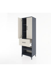 Hyperion Dolap 4 Raflı Tek Çekmeceli 2 Kapaklı 60x44x195 - S59M055V4B