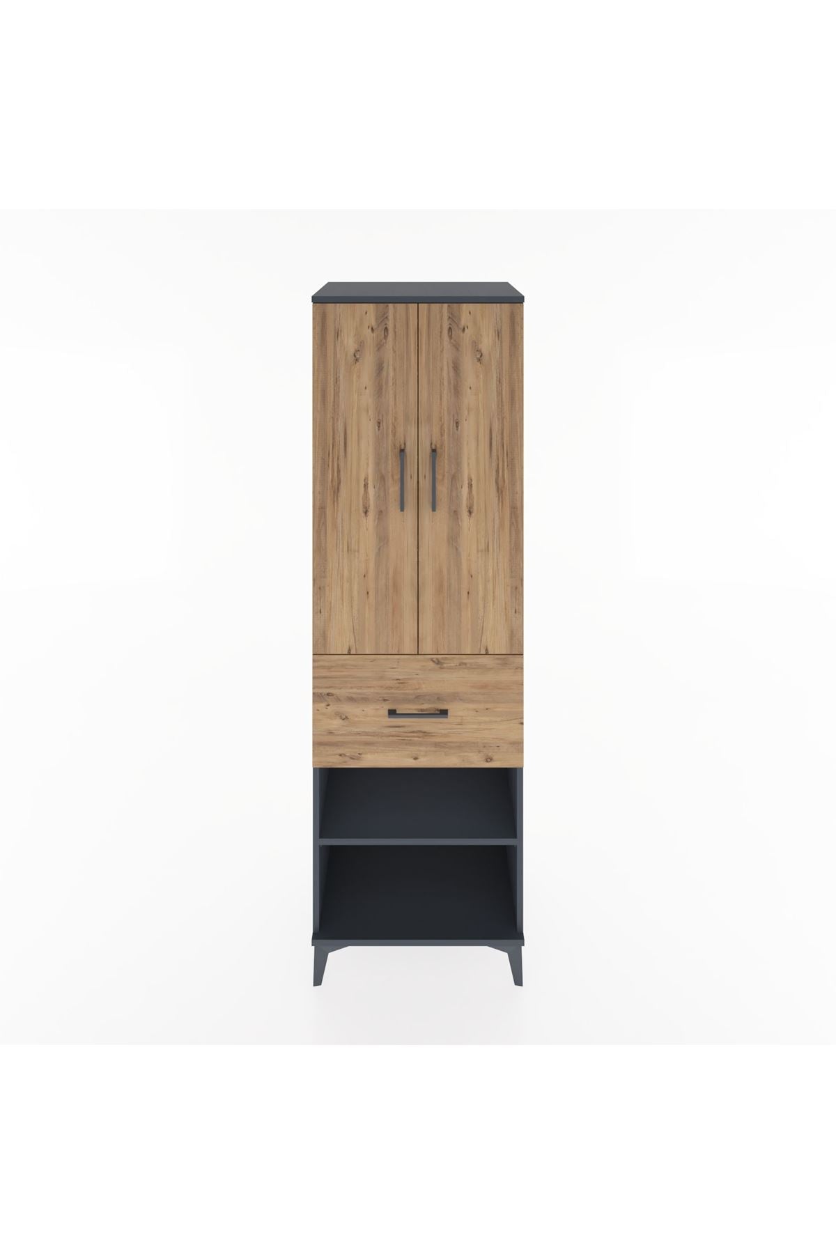 Hyperion Dolap 4 Raflı Tek Çekmeceli 2 Kapaklı 60x44x195 - S59M055V6B