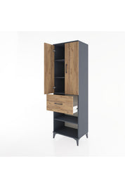 Hyperion Dolap 4 Raflı Tek Çekmeceli 2 Kapaklı 60x44x195 - S59M055V6B
