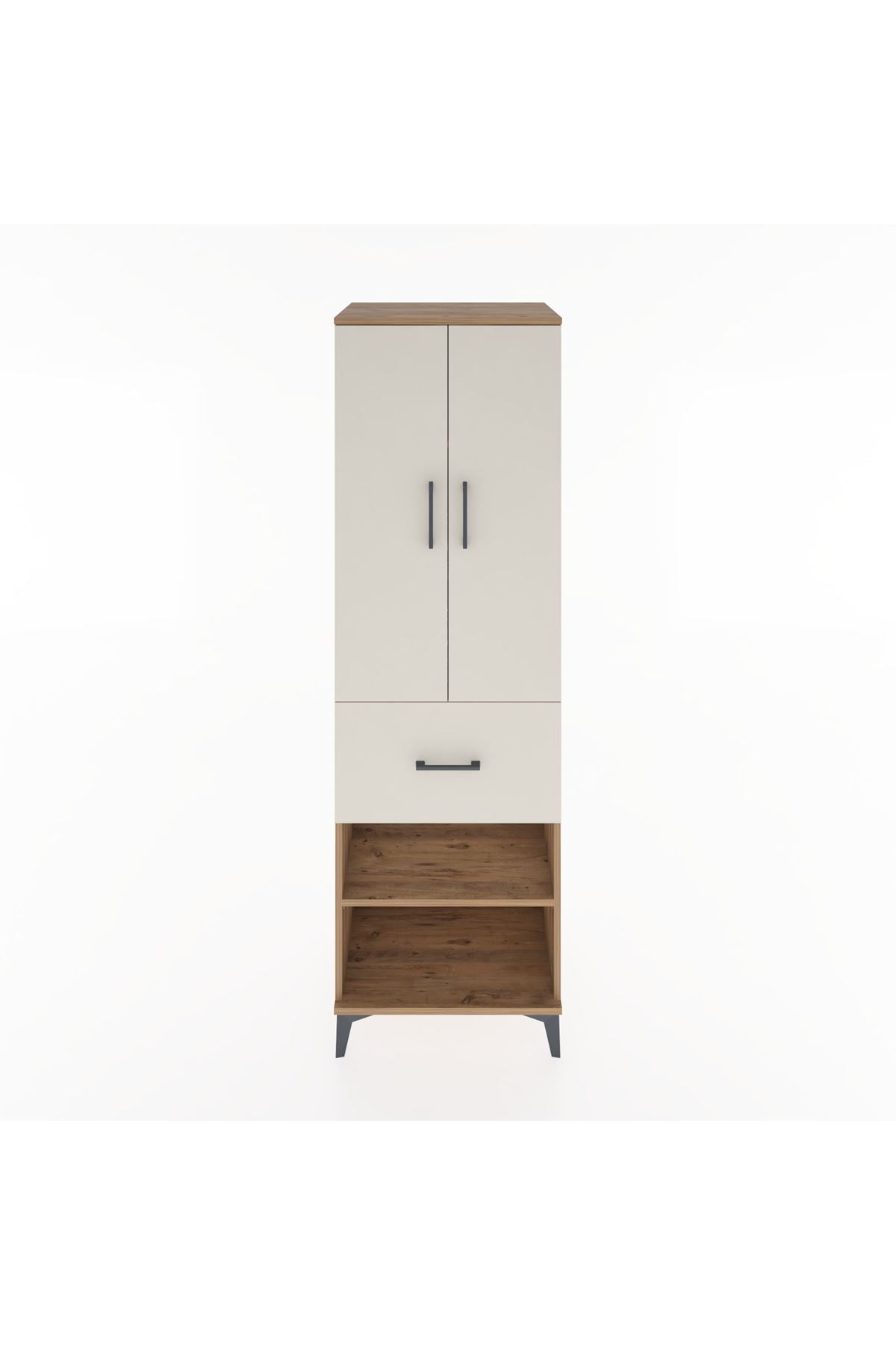 Hyperion Dolap 4 Raflı Tek Çekmeceli 2 Kapaklı 60x44x195 - S59M055V7B