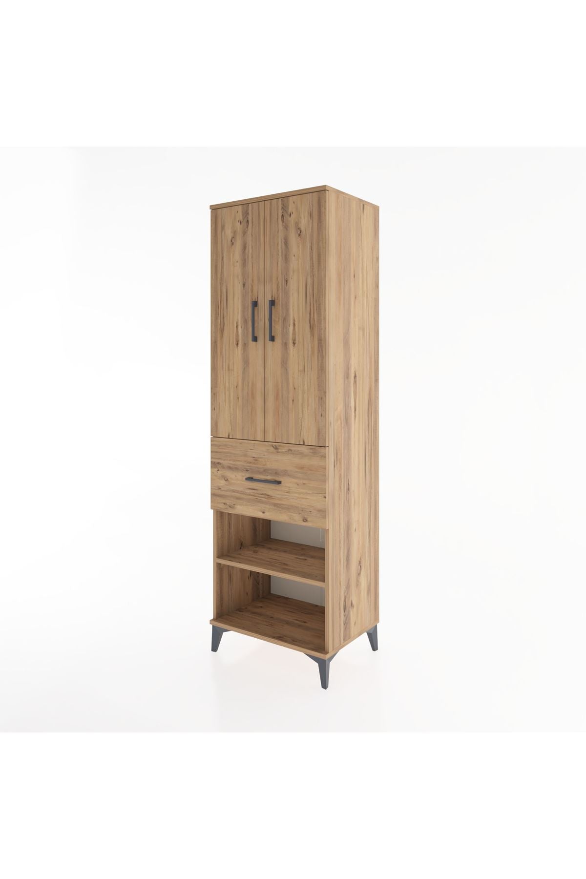 Hyperion Dolap 4 Raflı Tek Çekmeceli 2 Kapaklı 60x44x195 - S59M055V9B