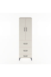 Hyperion Dolap Tek Raflı 3 Çekmeceli Tek Askılı 60x44x195 - S59M056V1B