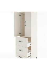 Hyperion Dolap Tek Raflı 3 Çekmeceli Tek Askılı 60x44x195 - S59M056V1B