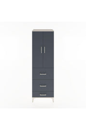 Hyperion Dolap Tek Raflı 3 Çekmeceli Tek Askılı 60x44x195 - S59M056V2B