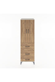 Hyperion Dolap Tek Raflı 3 Çekmeceli Tek Askılı 60x44x195 - S59M056V3B