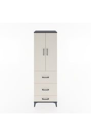 Hyperion Dolap Tek Raflı 3 Çekmeceli Tek Askılı 60x44x195 - S59M056V4B
