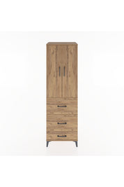 Hyperion Dolap Tek Raflı 3 Çekmeceli Tek Askılı 60x44x195 - S59M056V9B