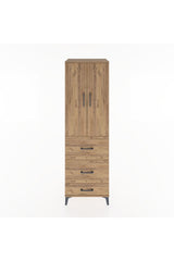 Hyperion Dolap Tek Raflı 3 Çekmeceli Tek Askılı 60x44x195