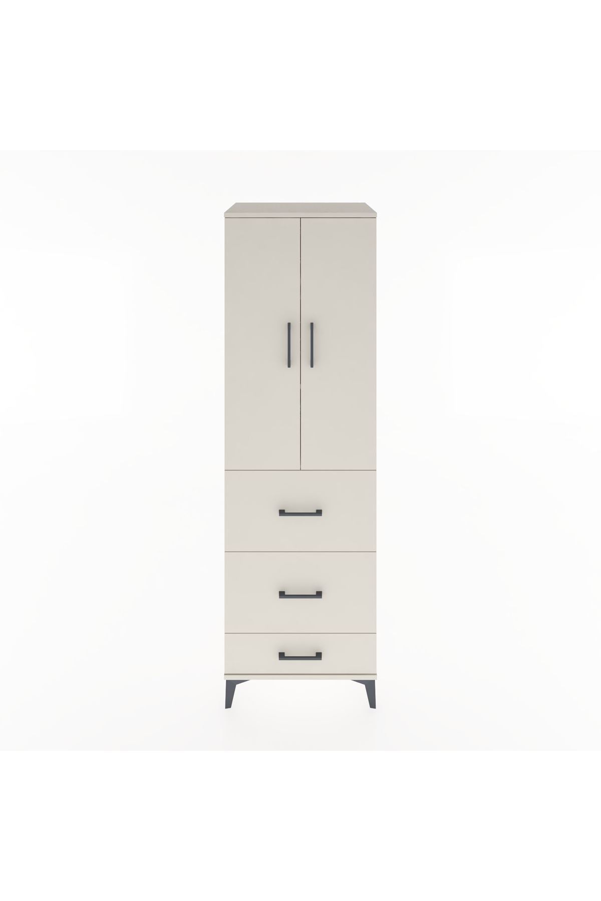 Hyperion Dolap 3 Raflı 3 Çekmeceli 2 Kapaklı 60x44x195 - S59M057V1B