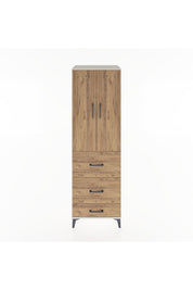 Hyperion Dolap 3 Raflı 3 Çekmeceli 2 Kapaklı 60x44x195 - S59M057V3B