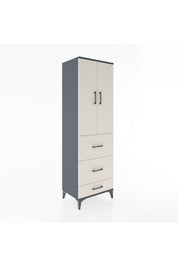 Hyperion Dolap 3 Raflı 3 Çekmeceli 2 Kapaklı 60x44x195 - S59M057V4B